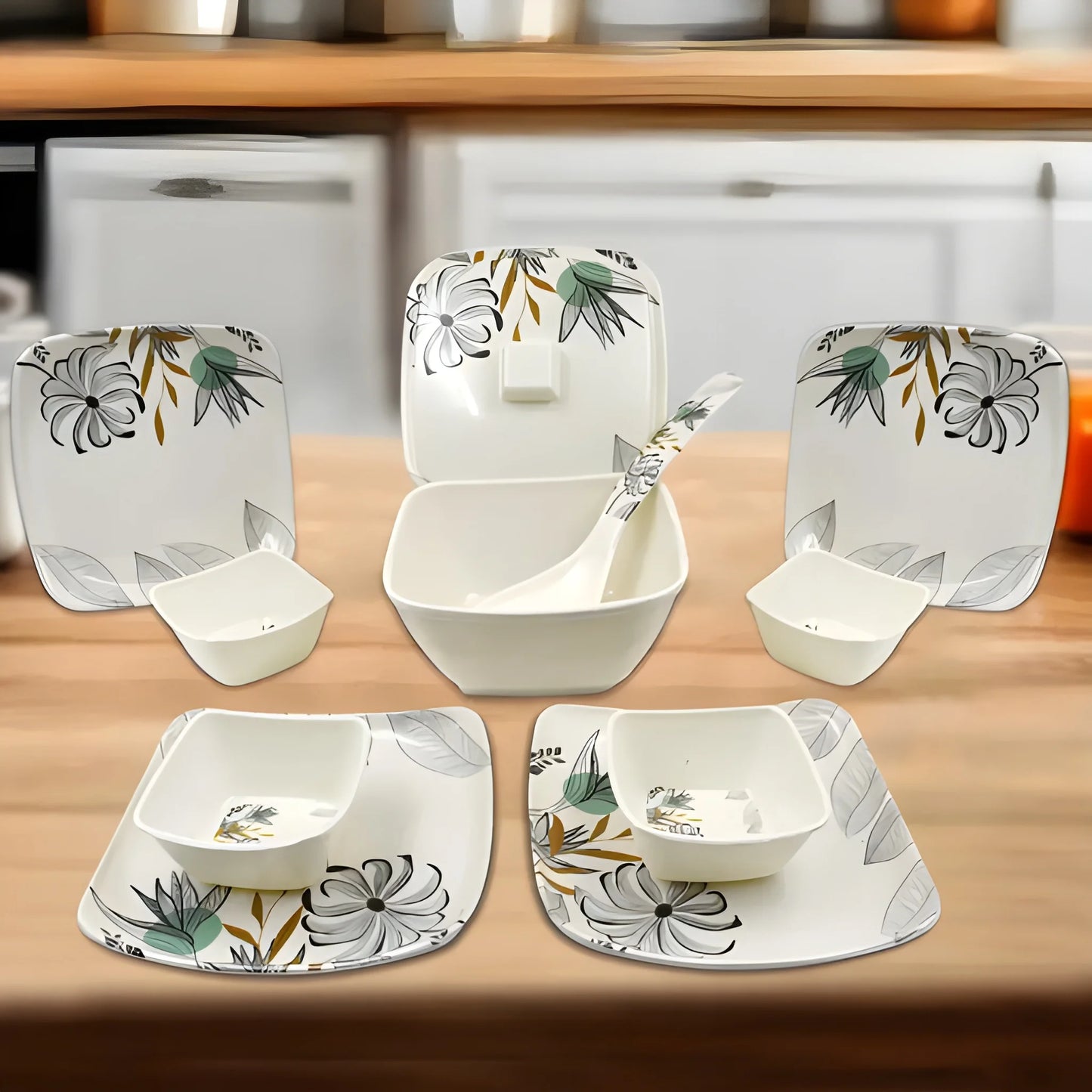 11-Piece Dinner Set with Donga