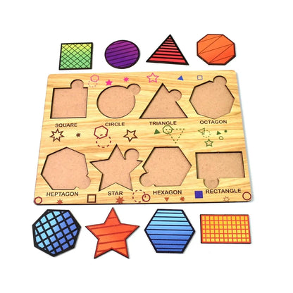 Wooden Triangle Puzzle Board