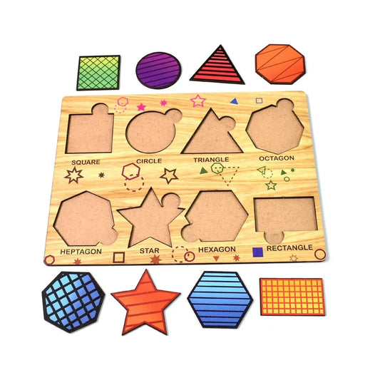 Wooden Triangle Puzzle Board