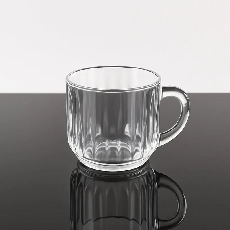 Transparent Plastic Cups (Set Of 6 Pc)