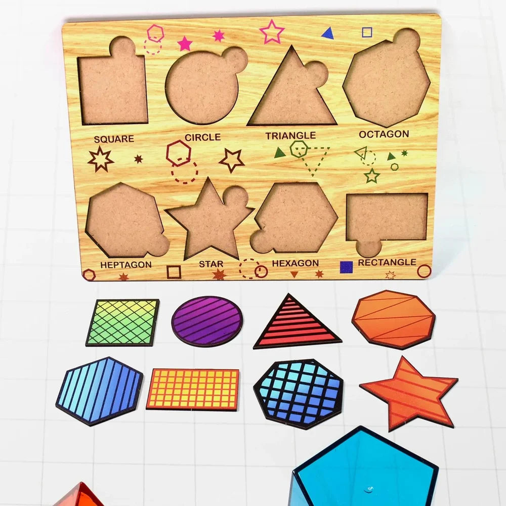 Wooden Triangle Puzzle Board