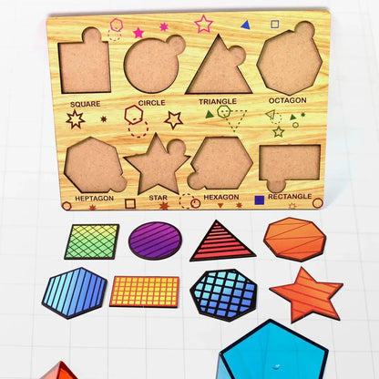Wooden Triangle Puzzle Board