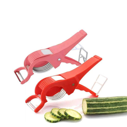 Vegetable Cutter with Peeler – Multicolour
