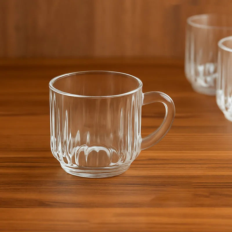 Transparent Plastic Cups (Set Of 6 Pc)