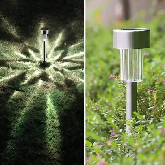 Solar Panel Led Spike Spot Light (2 Pc Set)