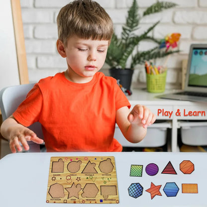 Wooden Triangle Puzzle Board
