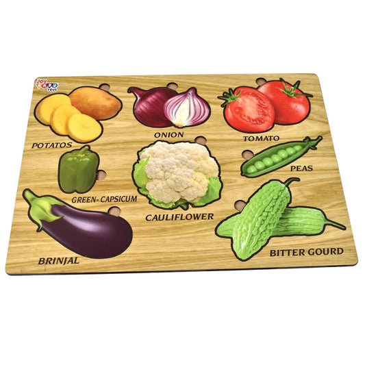 Wooden Vegetable Puzzle Board