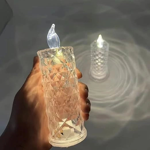Rose Crystal LED Candle