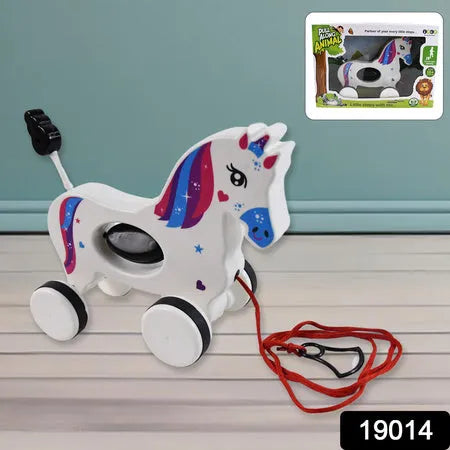 Unicorn Pull Along Toy