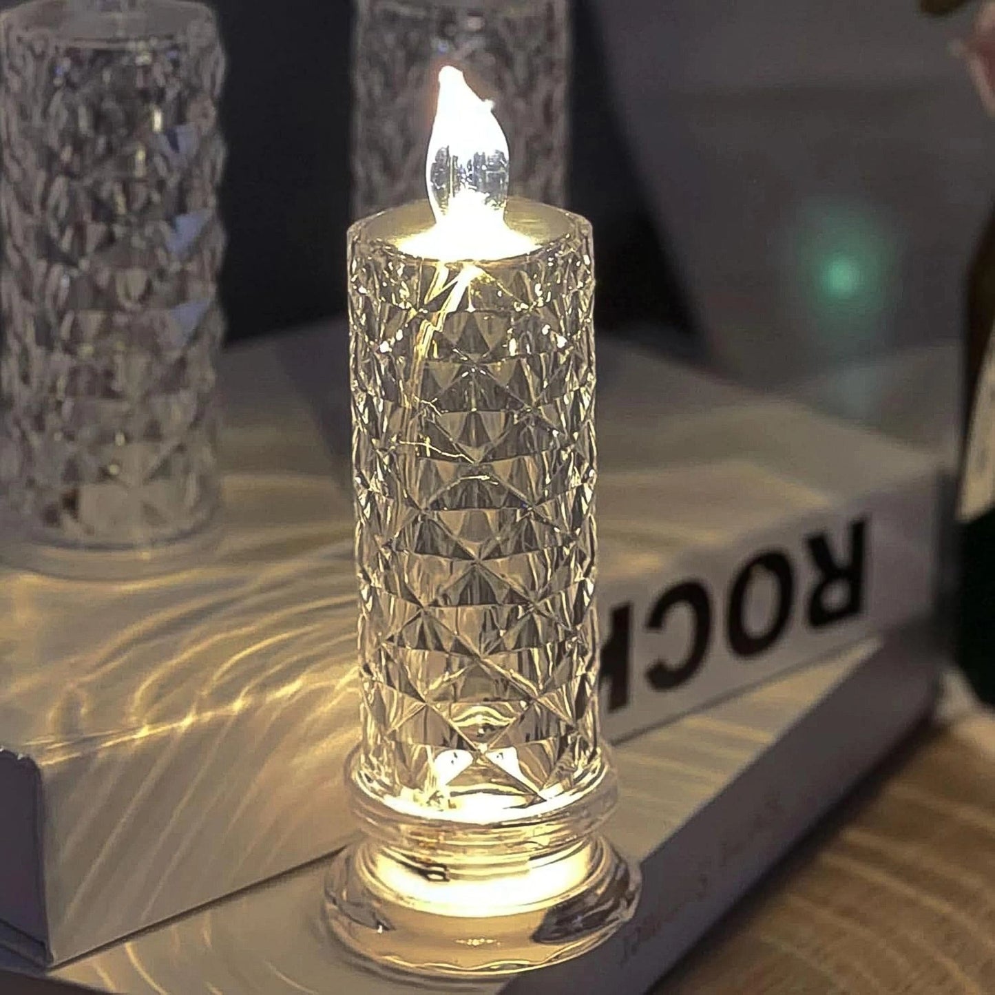 Rose Crystal LED Candle