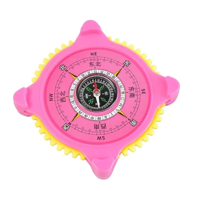 2-in-1 Navigation  Direction North-south Compass With Clock (1 Pc)