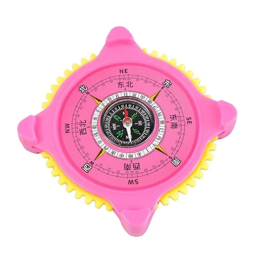 2-in-1 Navigation  Direction North-south Compass With Clock (1 Pc)
