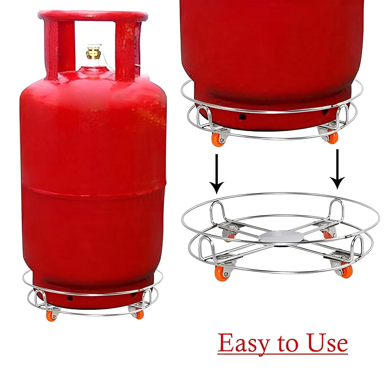 Stainless Steel Gas Cylinder Trolley