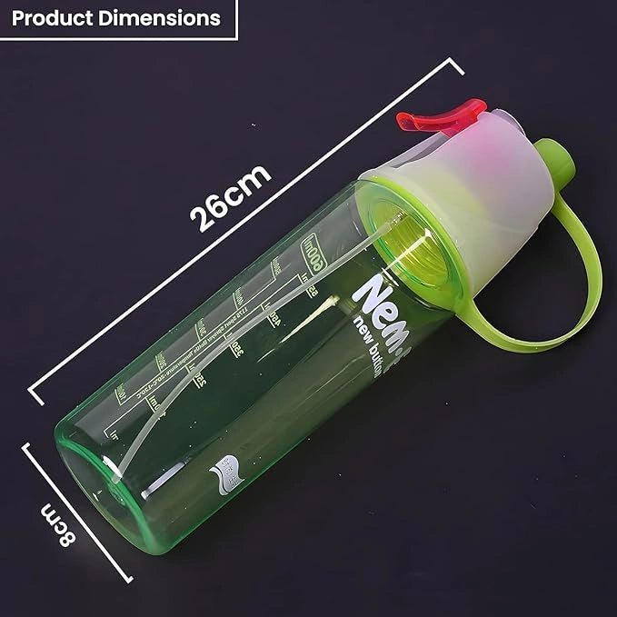 2-in-1 Mist Spray Water Bottle – 600ml