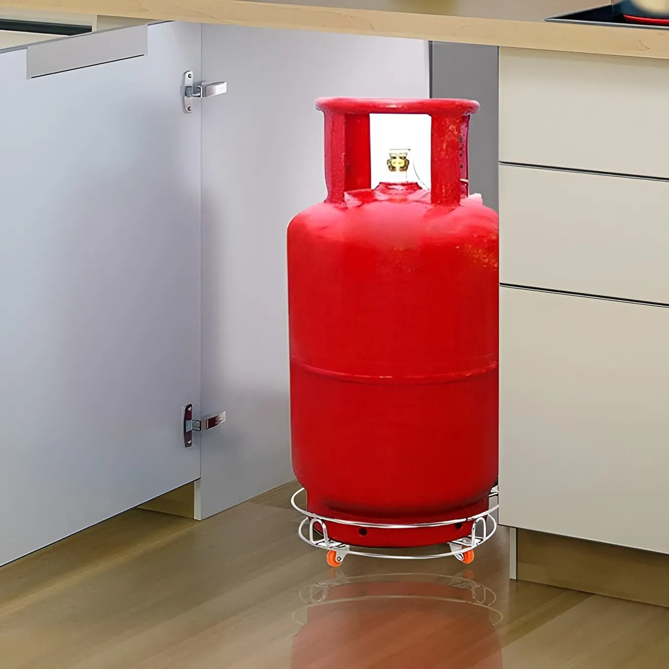 Stainless Steel Gas Cylinder Trolley