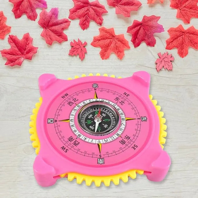 2-in-1 Navigation  Direction North-south Compass With Clock (1 Pc)