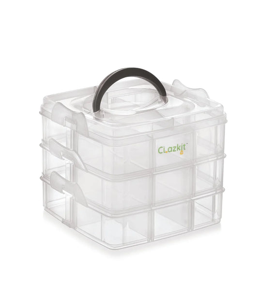 18 Grid Transparent Jewelry Organizer