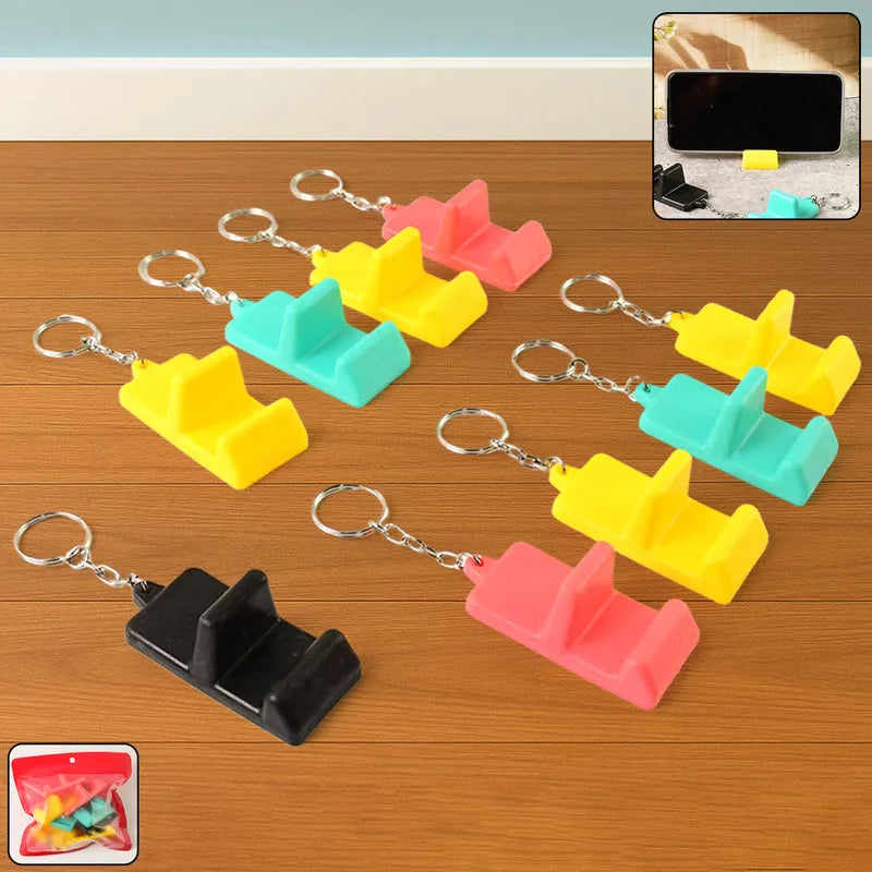 2-in-1 Mobile Stand Keychain (9 Pcs)