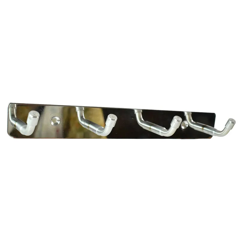Stainless Steel 4 Hook Rack (20x3)