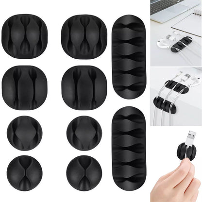 10-Pack Self-Adhesive Cable Clips