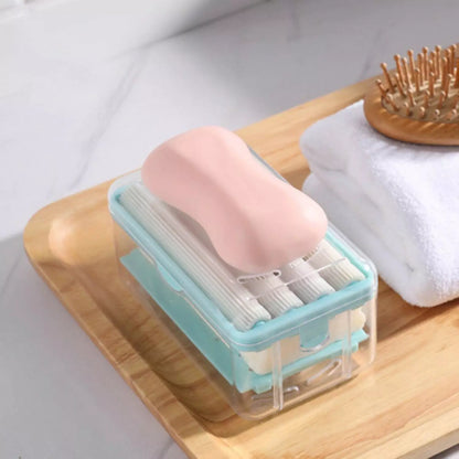 2-in-1 Portable Soap Dish & Dispenser