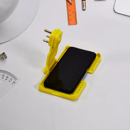 Wall Holder Stand for Mobile Charging – Yellow