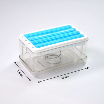 2-in-1 Portable Soap Dish & Dispenser