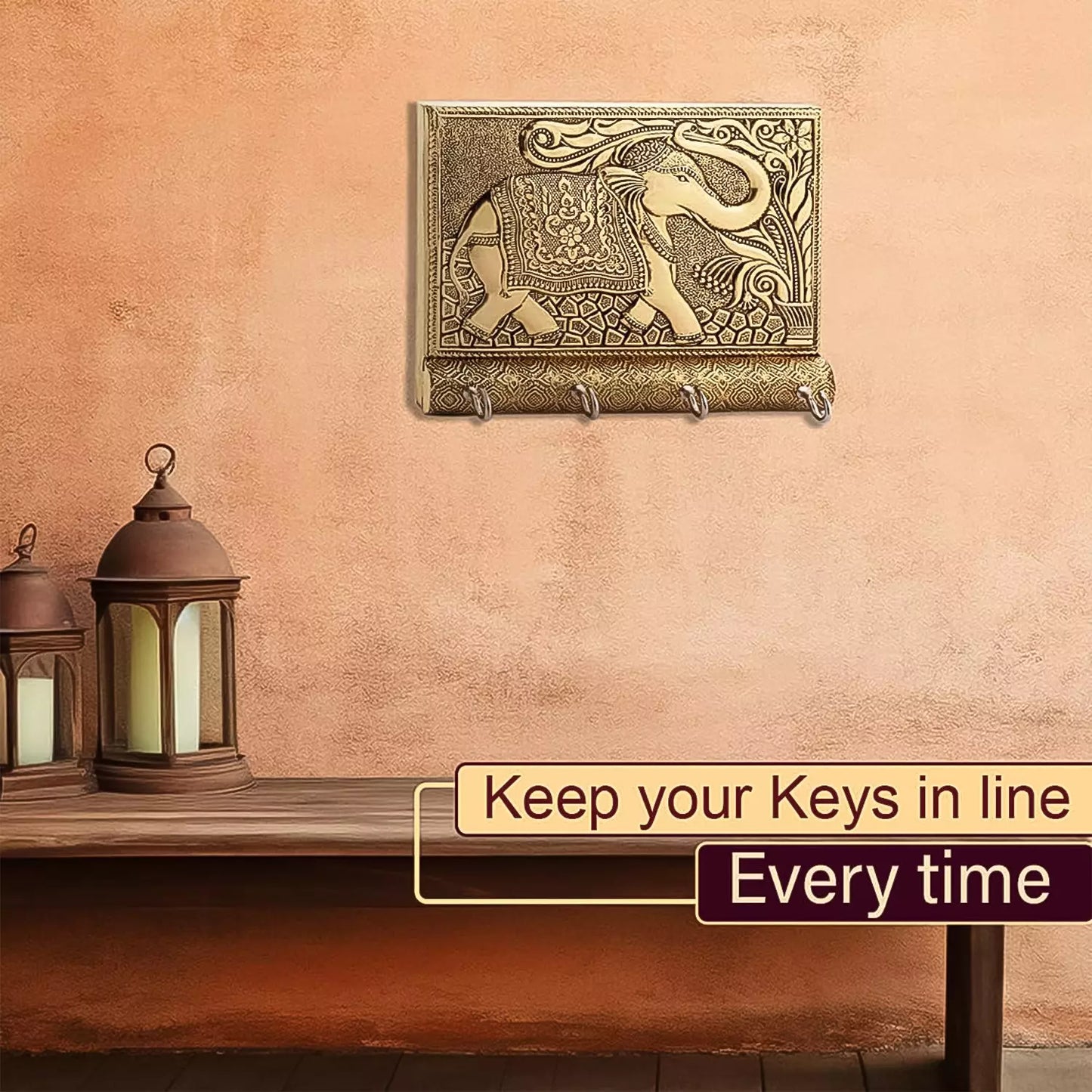 Wooden Key Holder for Home Decor