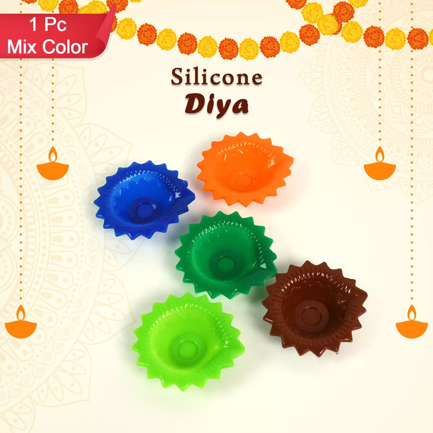 Unbreakable Silicone Diya