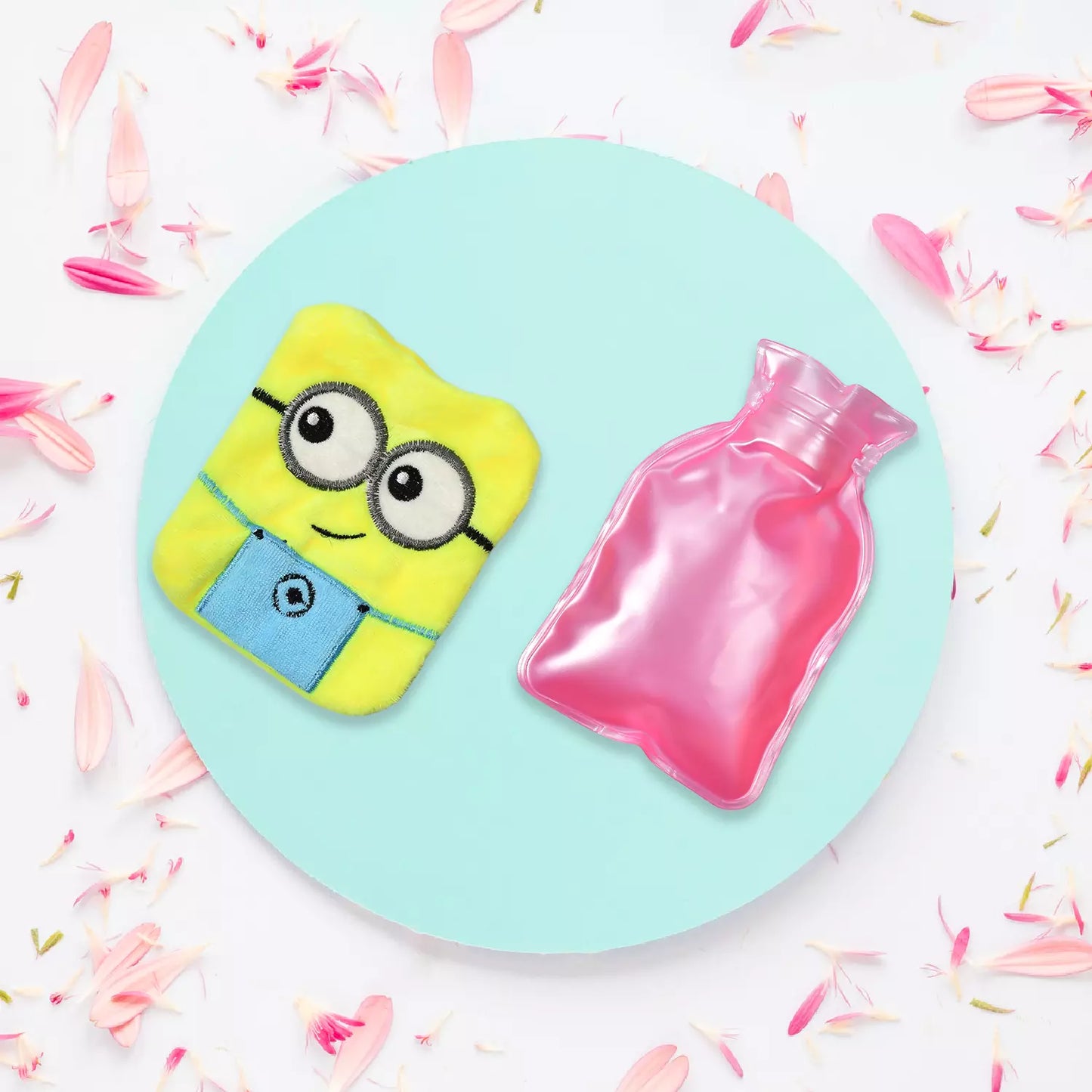 .Official 2-Eye Minions Hot Water Bottle with Cover