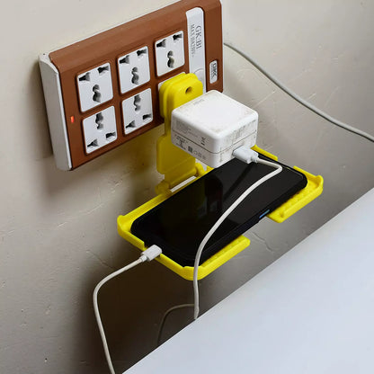 Wall Holder Stand for Mobile Charging – Yellow