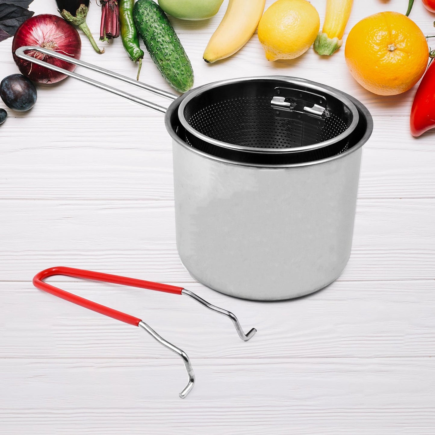 Stainless Steel Frying Pot (2 Pc)