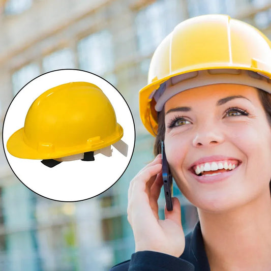Yellow Plastic Construction Cap