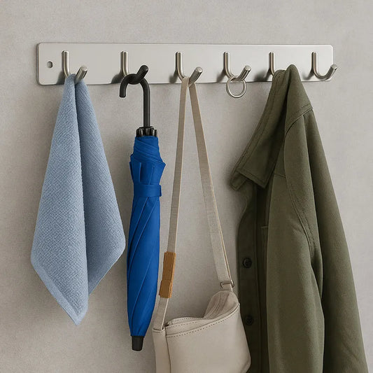 Wall Mounted Coat 6 Hook Rack (32x3 )