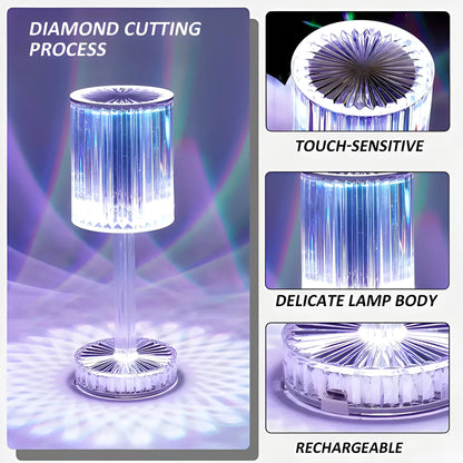 Crystal Touch Table Lamp
