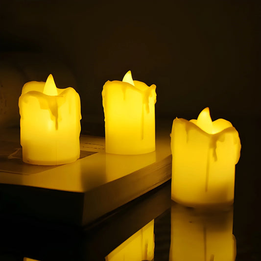 Flameless Melted LED Candles