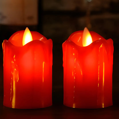 Flameless Melted LED Candles