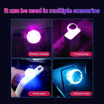 Mini USB LED Light (Diamond Shape)
