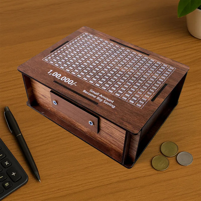 Wooden Money Box