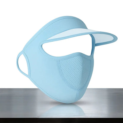 Uv Protection Cap With Built-in Mask