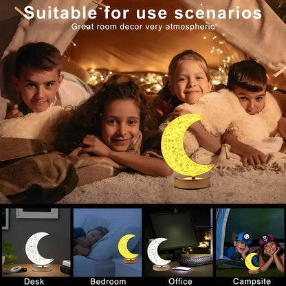 Moon Shape Touch Table Lamp