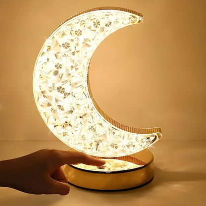 Moon Shape Touch Table Lamp
