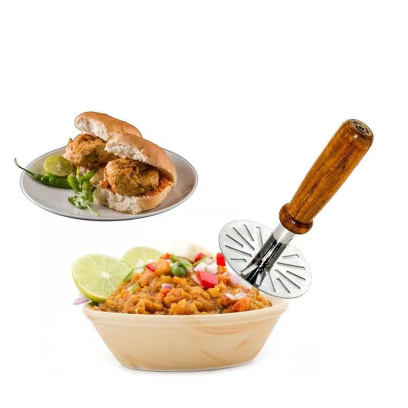 Wooden Paubhaji Masher