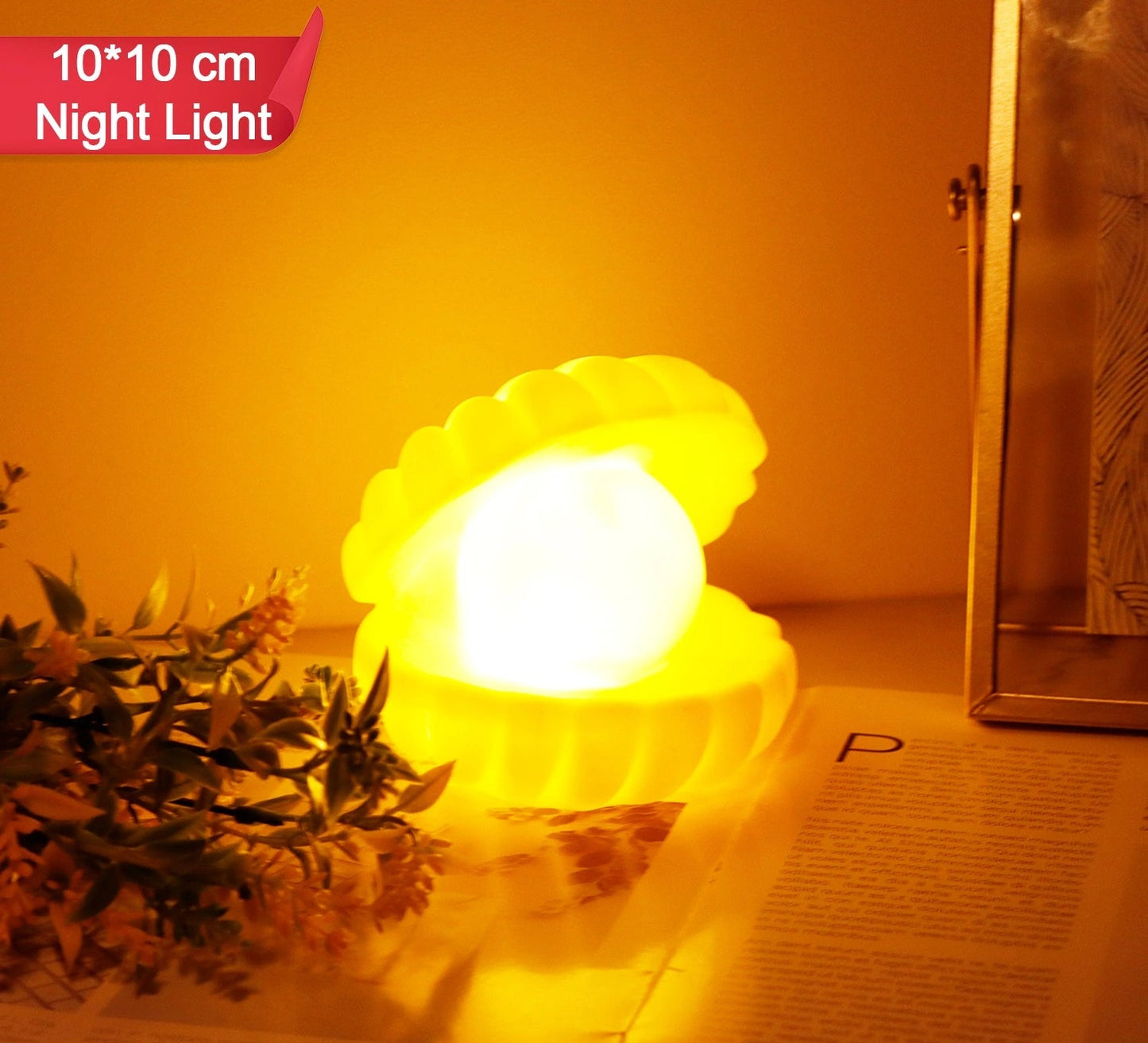 Pearl Shell LED Night Lamp