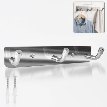 Stainless Steel 3-Hook Wall Rack