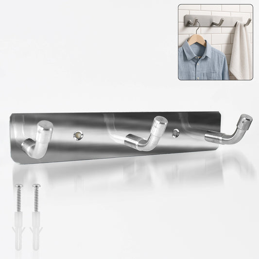Stainless Steel 3-Hook Wall Rack