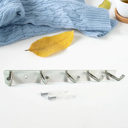 Wall Mounted Coat 5 Hook Rack (26x3)