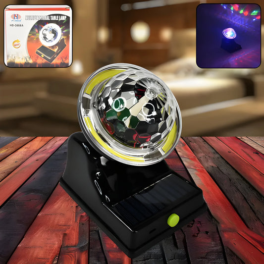 Solar Disco Light with Power Bank