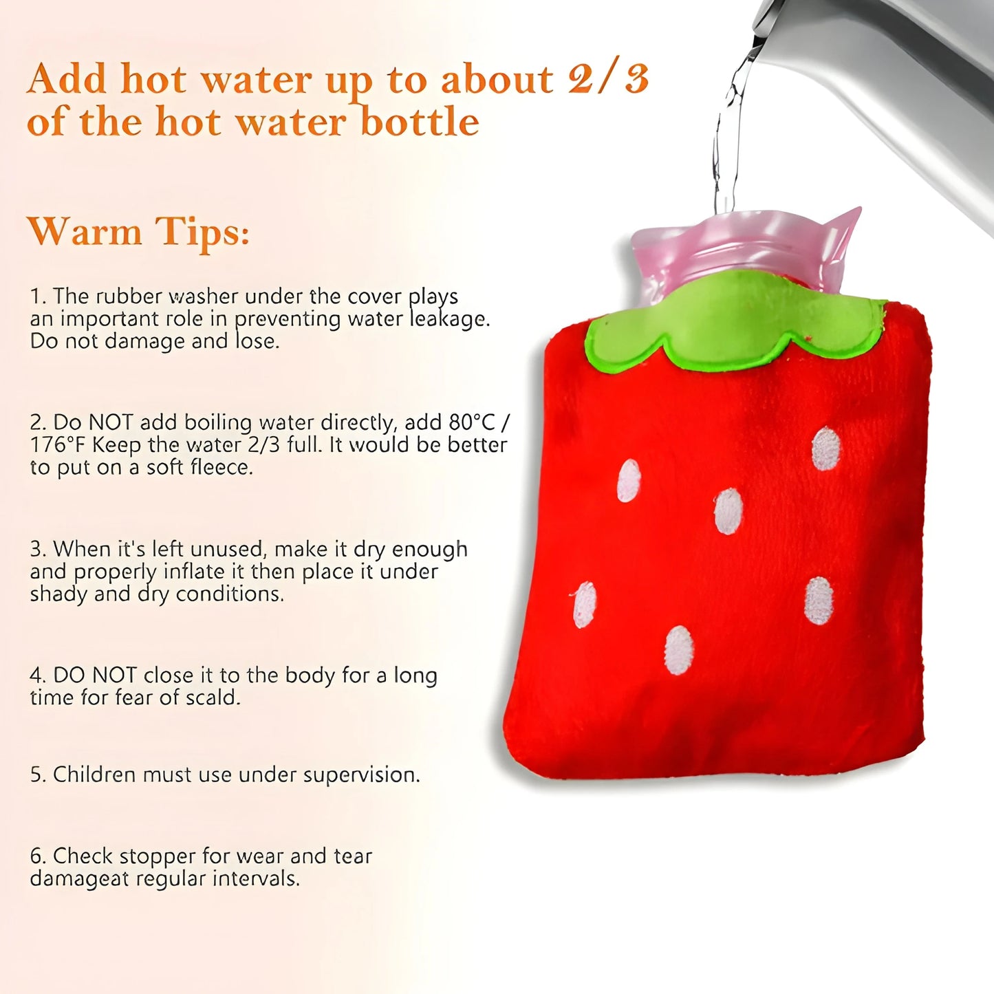 Strawberry Hot Water Bag