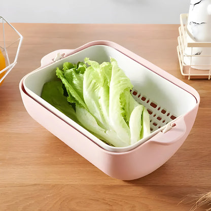 Tilt-and-Drain Colander Bowl